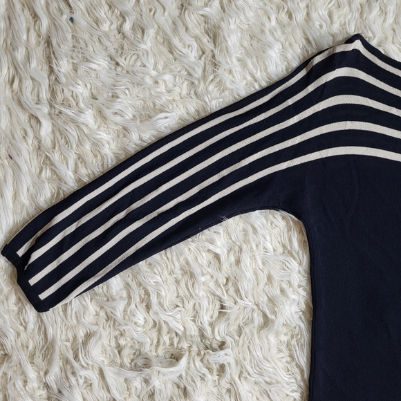 Vintage MAX Mara Black / White Boat Neck sSweater Small size - Picture 9 of 9